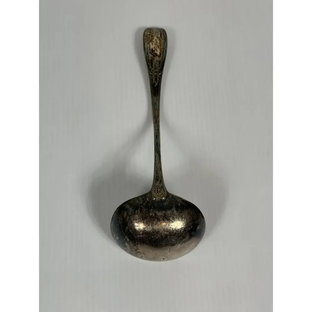 Vintage Rogers‎ Bros Triple Large Silver Plate Soup Spoon Ladle 11